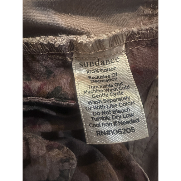 Sundance Embroidered Cargo Joggers Dusty Mauve Rose Boho Women's Size 12 Petite - Picture 8 of 12